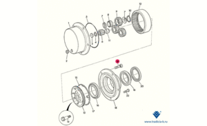 Болт колесный (задний мост) JCB 826/00923