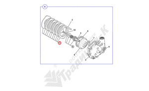 Комплект дисков тормоза КПП JCB 998/11001