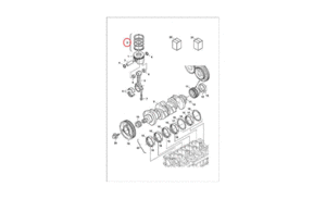 Кольца поршневые (комплект) BOBCAT 7008415