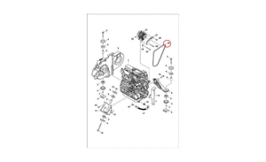 Ремень привода генератора BOBCAT 7100104