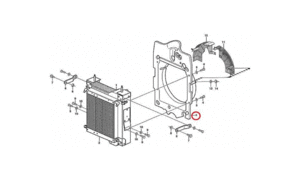 Диффузор радиатора водяного VOLVO VOE11887145