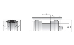 Уплотнение поршня 080-060-22,4 / A105 080-060