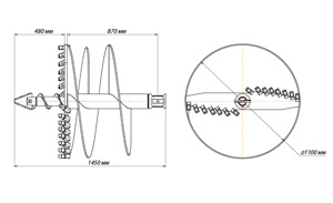 Impulse ШБЛА-S5/6 (кат.1-4) D-1100, с центратором