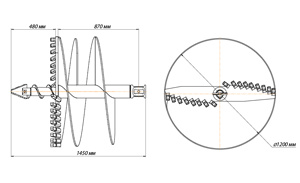Impulse ШБЛА-S5/6 (кат.1-4) D-1200, с центратором